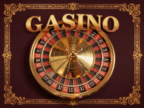 Casino Gold Vault Slot Artwork im Vintage-Poster-Stil